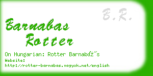 barnabas rotter business card